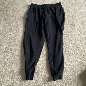 black adidas joggers